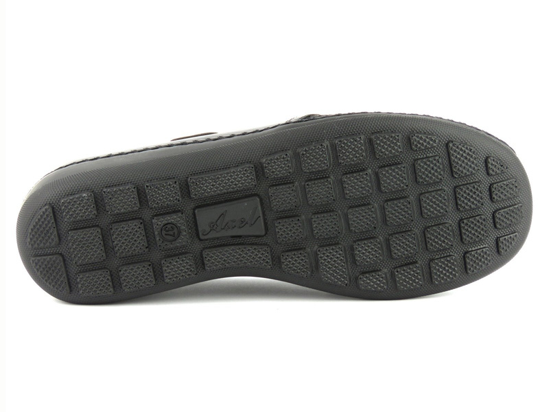 Wygodne półbuty damskie dla stóp z haluksami - AXEL 1580, czarne