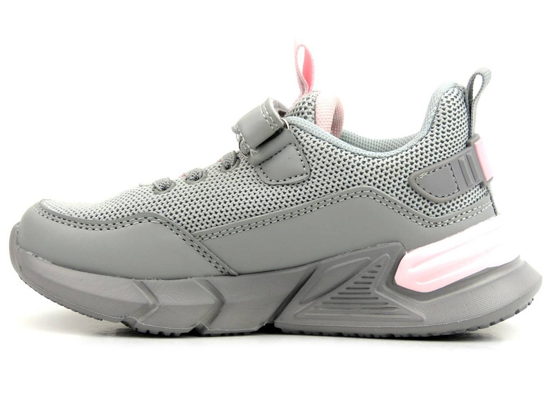 Sneakersy, buty sportowe dla dziewczynki - AMERICAN CLUB AA 27/22, szare