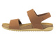 Skórzane sandały damskie camel INBLU AA-01KU