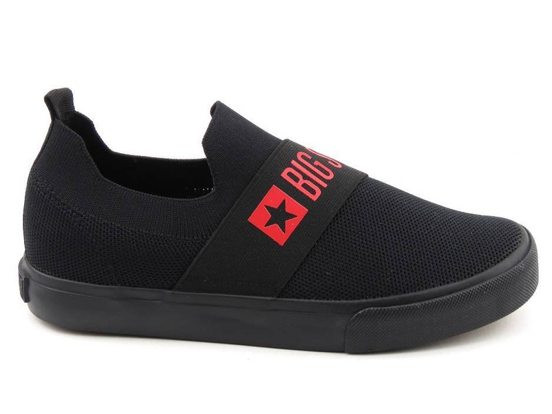 Trampki damskie, buty sportowe wsuwane - Big Star FF274221, czarne