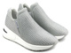 Buty damskie sportowe wsuwane - INBLU IN000284 GHIACCO, srebrne