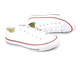Trampki unisex klasyczne - CONVERSE M7652C, białe