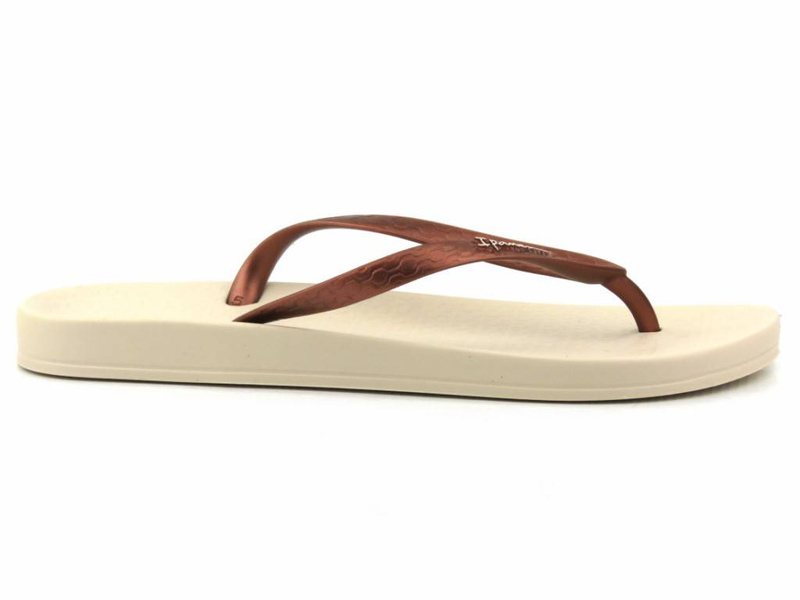 Japonki damskie sportowe Ipanema 81030, beżowe z miedzią