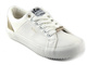 Sneakersy, trampki damskie Lee Cooper 042, białe ze złotem