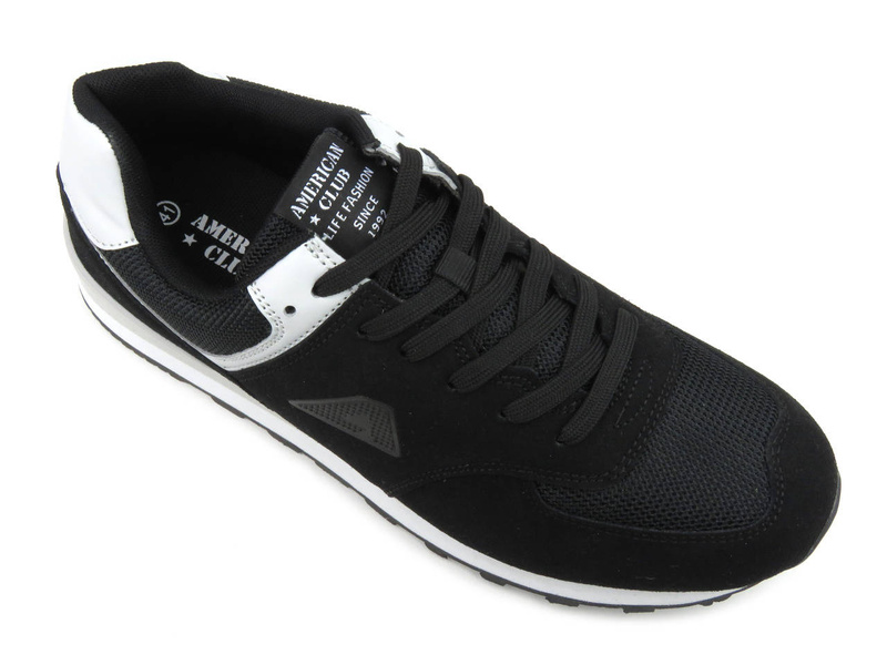 Sportowe buty męskie AMERICAN CLUB FH 55/23, czarne