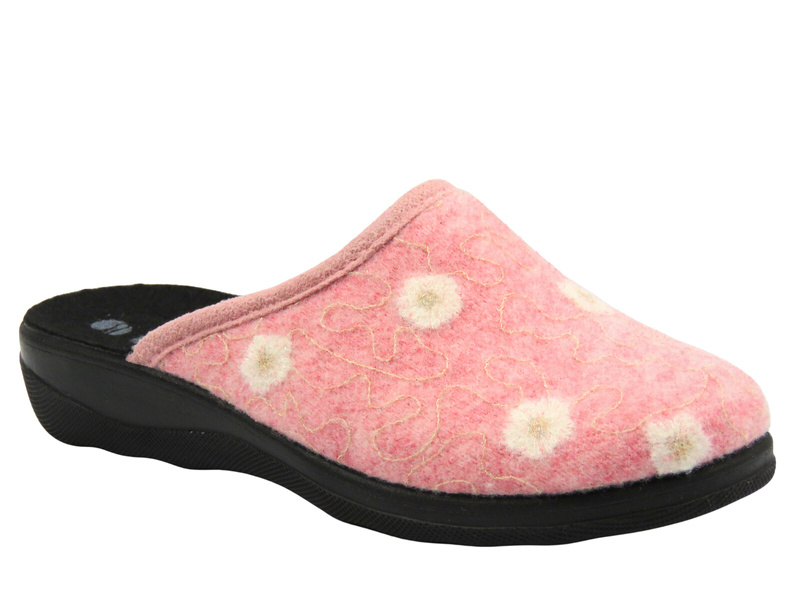Kapcie damskie filcowe różowe INBLU CA-10H
