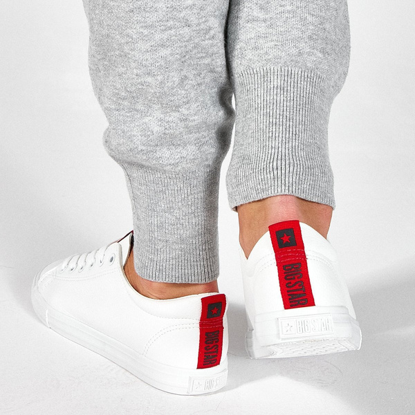 Trampki damskie niskie - Big Star DD274685 101, białe