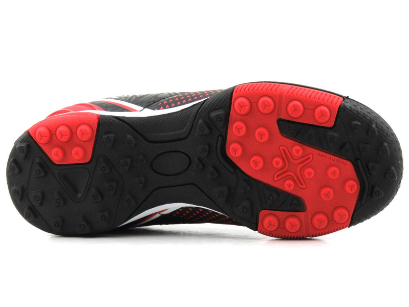 Buty sportowe dziecięce typu turfy - American Club OG 09/20, czarno-czerwone