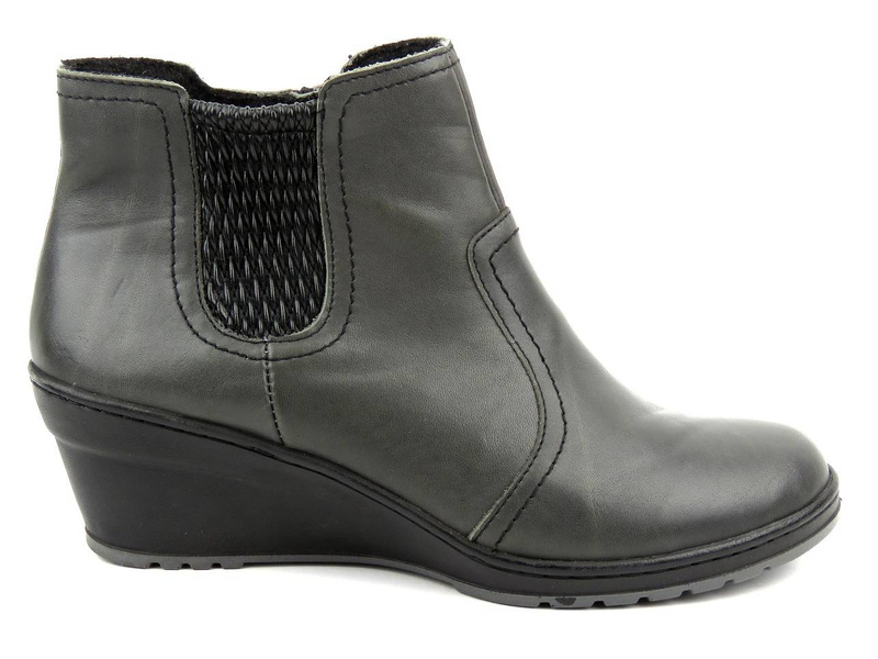 Botki damskie HELIOS Komfort 607, szare