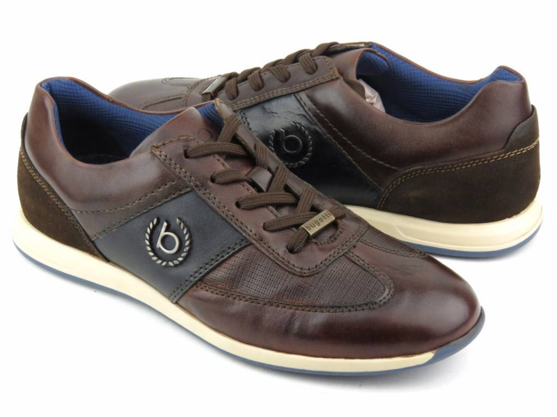 Sneakersy męskie, buty sportowe BUGATTI 312-A9Q02-4100, brązowe