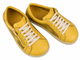 Barefoot skórzane minimalistyczne półbuty damskie o podwyższonej tęgości H - Nika Komfort 26051, żółte