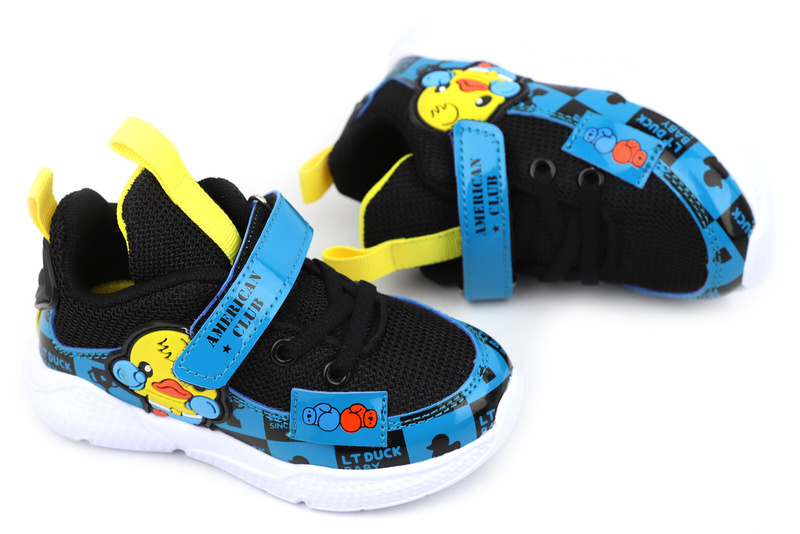Buty sportowe, adidasy dziecięce AMERICAN CLUB BD 23/22, czarne
