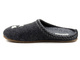 Grafitowe kapcie damskie filcowe z wyjmowaną wkładką - SZYMEL 7001