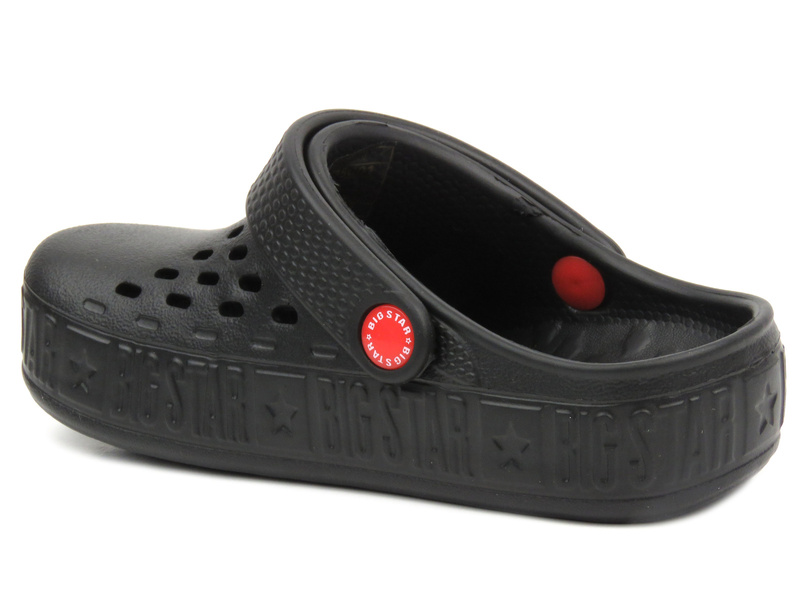 Klapki dziecięce clogsy - BIG STAR II375001, czarne