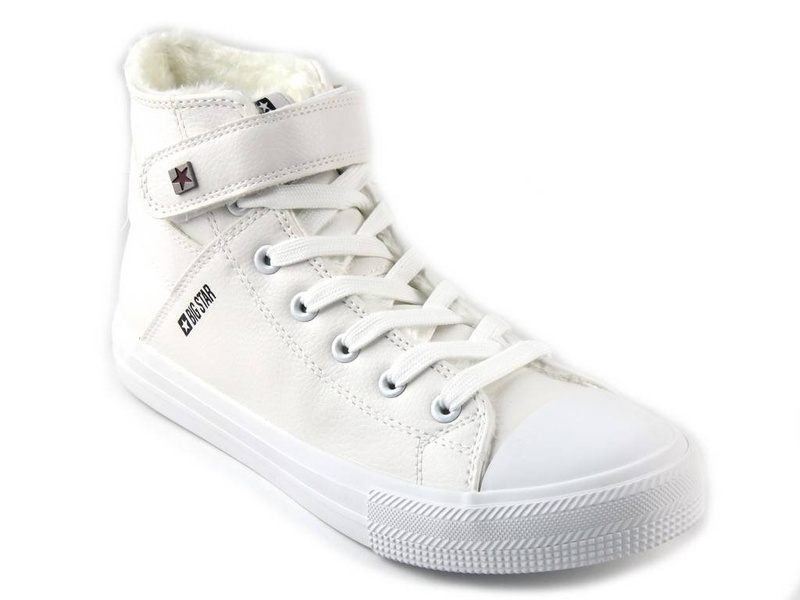 Ciepłe trampki damskie Big Star V274541FW20, białe