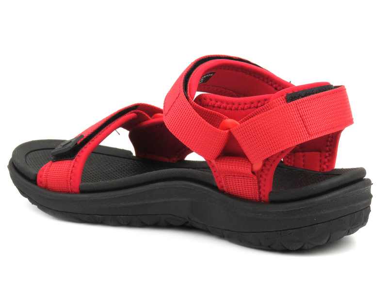 Sandały damskie sportowe - Lee Cooper LCW-24-34-2616L, czarno-czerwone