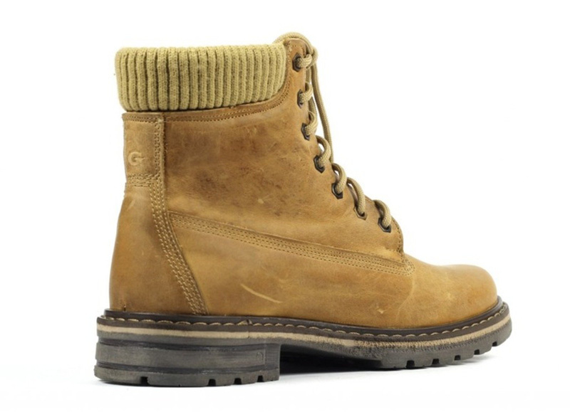 Skórzane trzewiki, trapery damskie z ociepleniem - Gezzini 630