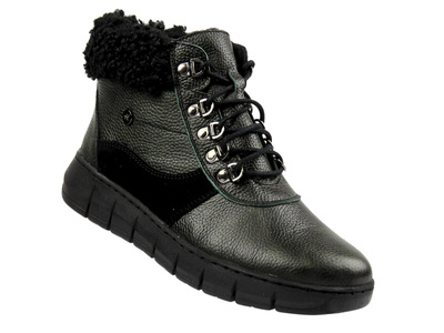 Wygodne botki damskie Helios Komfort 782, zielone