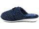 Futerkowe kapcie damskie INBLU LB-92/2, granatowe