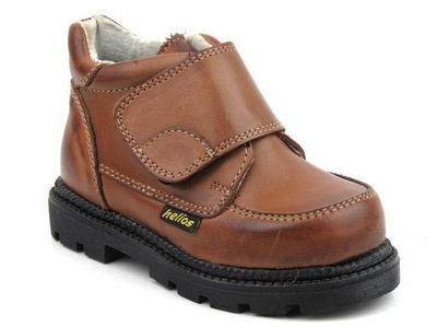 Nieocieplane trzewiki dziecięce chłopięce - Helios 207/1, brązowe