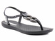 Sandały damskie z elastycznej gumy - Ipanema 83330, czarne