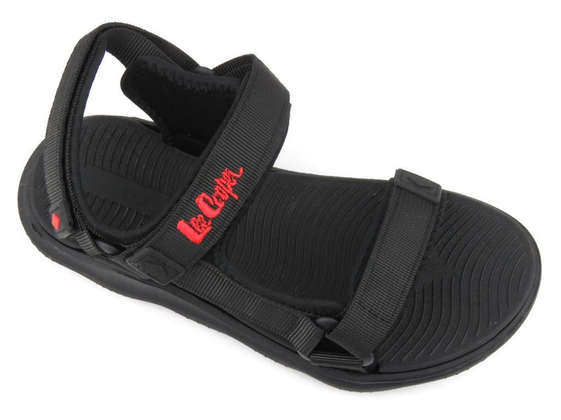 Sportowe sandały damskie na grubej podeszwie - Lee Cooper LCW-23-34-1692L, czarne
