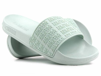 Klapki damskie basenowe Big Star LL274A150, zielone