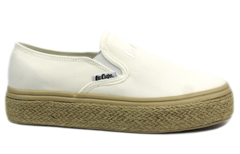 Półbuty, espadryle damskie Lee Cooper LCW-24-44-2430L, białe