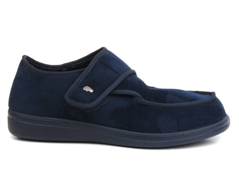 Kapcie profilaktyczne, buty ortopedyczne męskie Befado dr Orto 076M002, granatowe