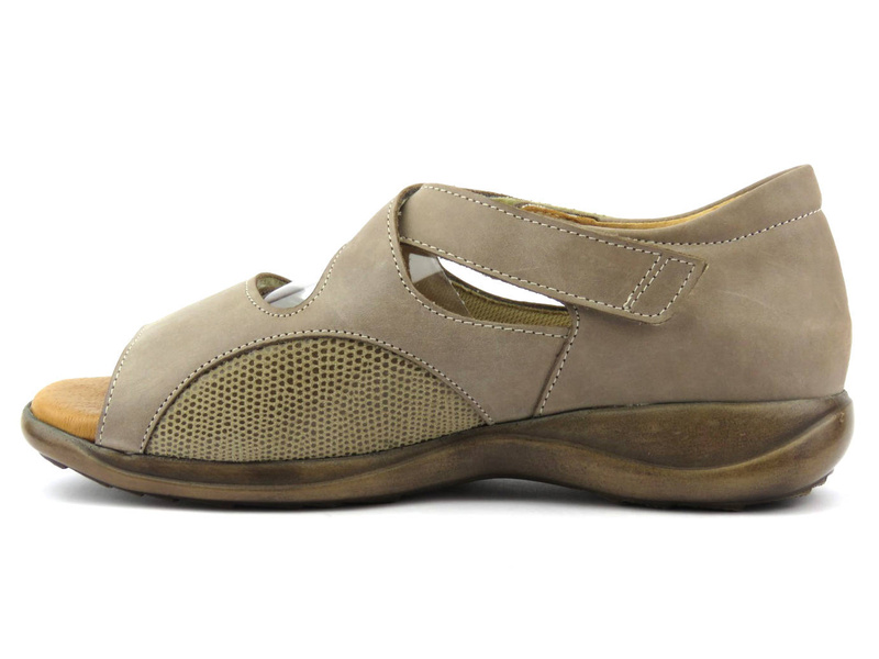 Wygodne sandały damskie na stopy z haluksami - Axel 2466, beżowe