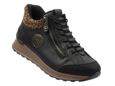 Botki damskie Rieker N1457-00, czarne