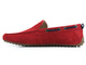 Skórzane mokasyny męskie GOE JJ1N4039, czerwone