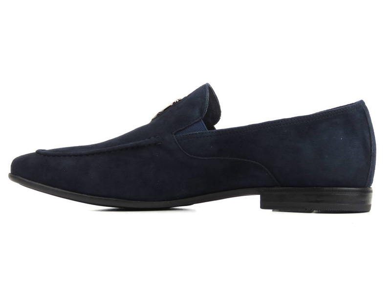 Wysokogatunkowe loafersy męskie JOHN DOUBARE D778-120-29, granatowe