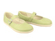 Barefoot skórzane minimalistyczne półbuty Helios Komfort 471, limonkowe