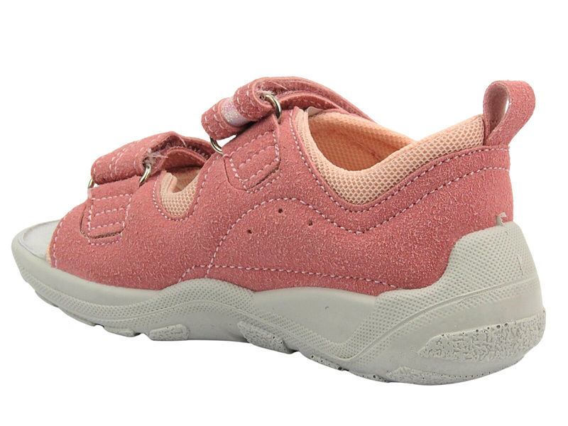 Sandały Kapcie Dziecięce Befado 721P025 Różowe Na Rzepy