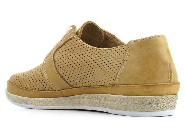 Półbuty damskie na wiosnę i lato - Helios Komfort 397, jasnobrązowe