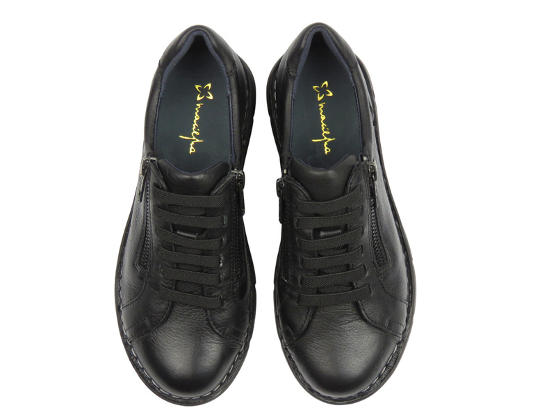 Sneakersy damskie, półbuty czarne Maciejka P7238-01/00-1