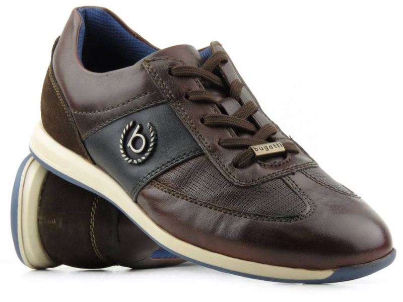 Sneakersy męskie, buty sportowe BUGATTI 312-A9Q02-4100, brązowe