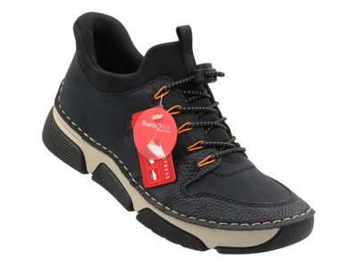 Botki damskie Rieker 45963-14, granatowe