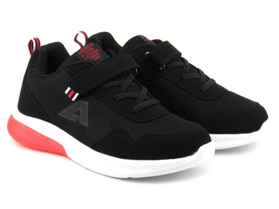 Buty sportowe dziecięce, adidasy American Club ES 118/23 ES 119/23, czarne