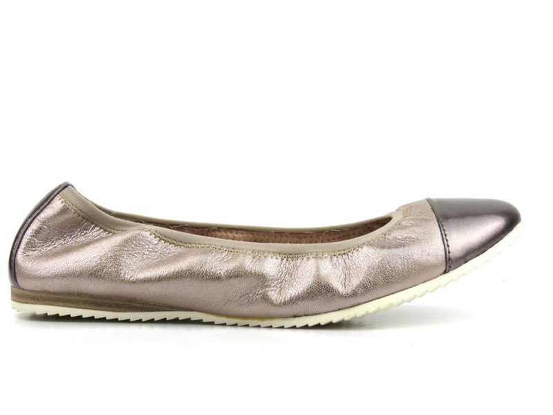 Balerinki damskie TAMARIS 22112, metaliczny róż