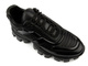 Sneakersy męskie na grubej podeszwie - JOHN DOUBARE QA758T-45L-A1256, czarne 