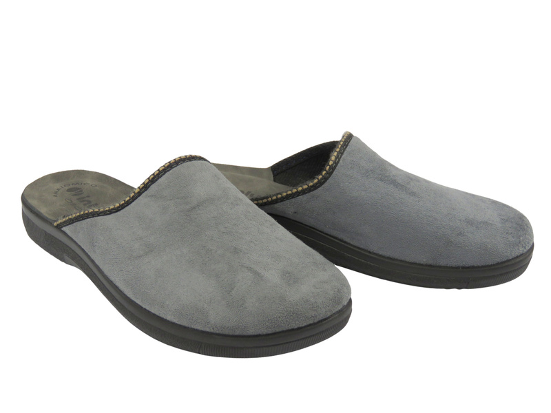 Wygodne klapki damskie Inblu DG-25 – szare, z anatomiczną wkładką