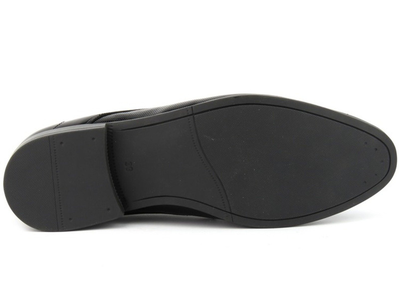 Eleganckie półbuty męskie lakierowane MOSKAŁA 624, czarne