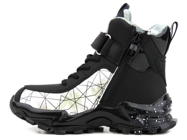 Trzewiki, buty zimowe dziecięce - WEESTEP R712565680BK , czarne