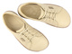 Skórzane minimalistyczne półbuty damskie barefoot Helios Komfort 451, ecru