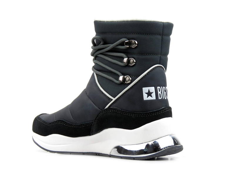 Ciepłe śniegowce, buty zimowe - BIG STAR II274281, szare