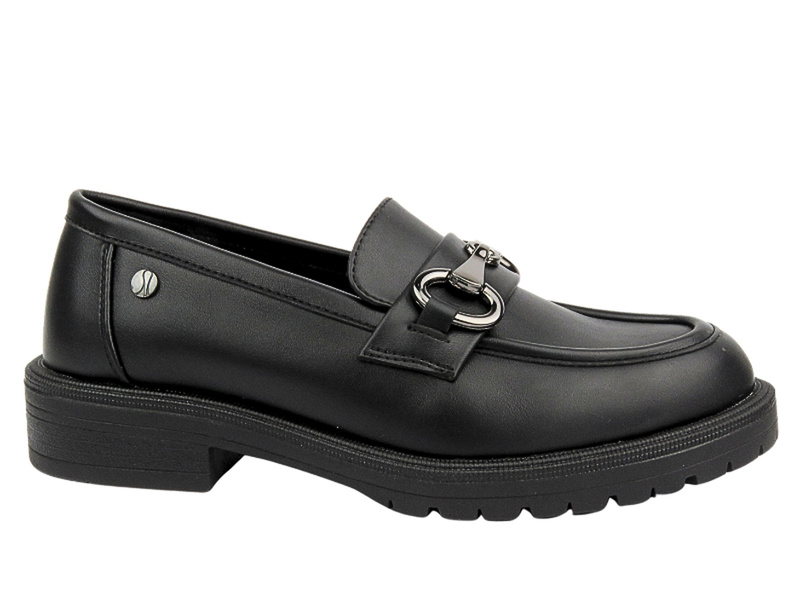 Półbuty, mokasyny damskie czarne Inblu IC-23