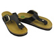 Japonki damskie z szerokimi paskami - Dr Brinkmann 700681-01, czarne