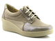Sneakersy damskie na koturnie - HELIOS Komfort 373, beżowe